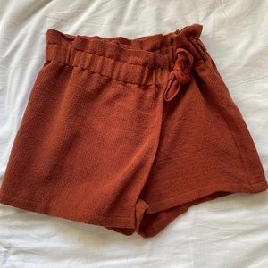 urban outfitters rust wrap skort